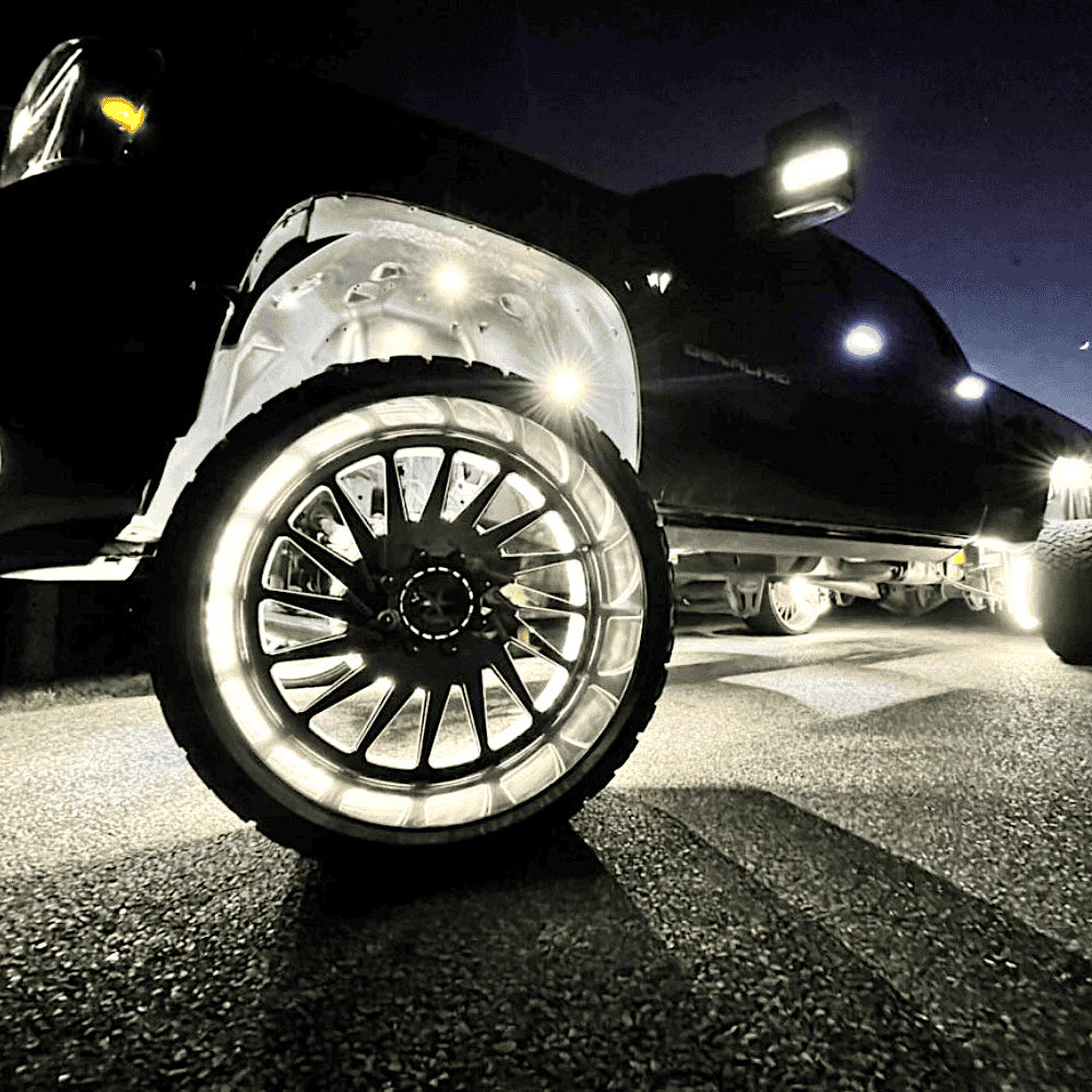 17” Wheel rings + 12 Rock Lights